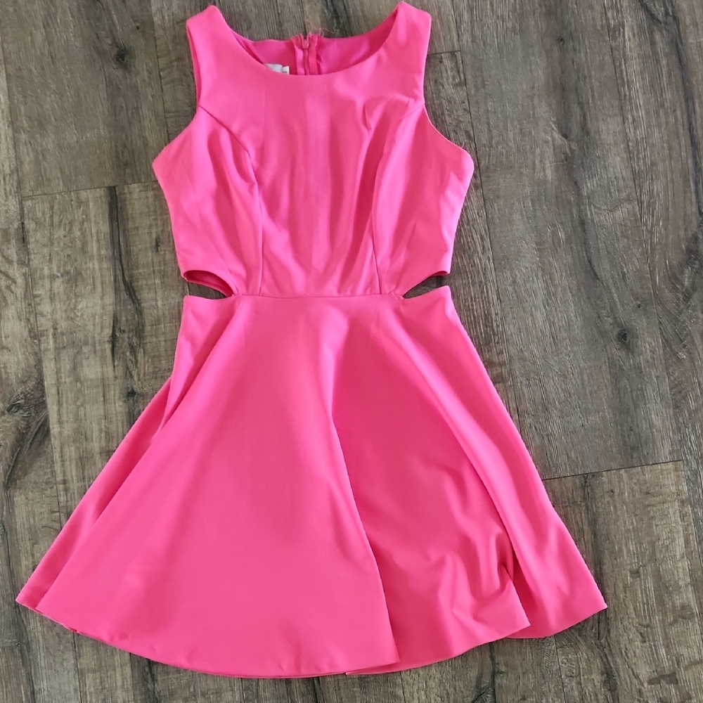 Pink Sleeveless Kids Dress